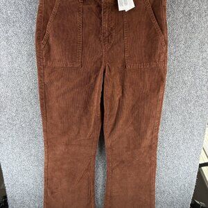 NWT American Eagle Super High Rise Flare Stretch Corduroy Pants Size ACTL 30X31